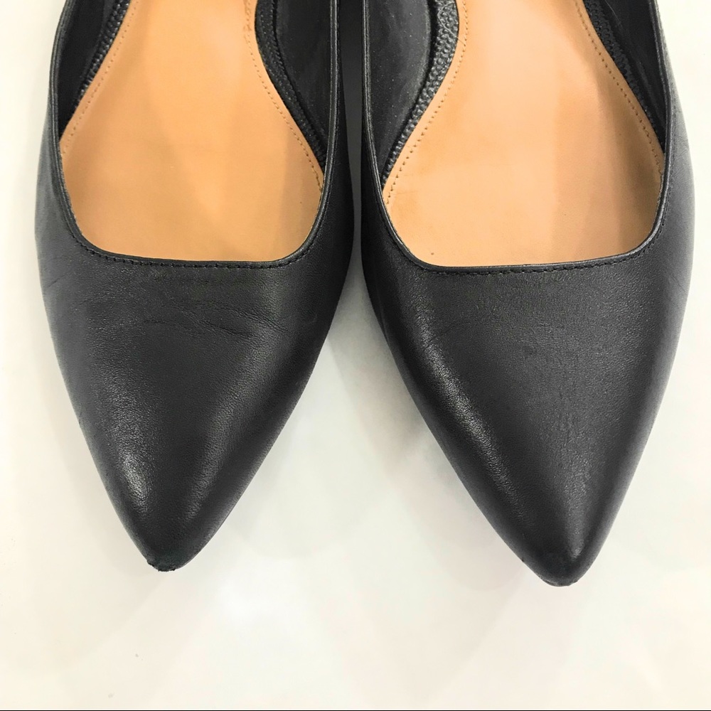 (Sold)Calvin Klein Womens Black Pointy Flats 8 1/2 - Picture 2 of 8